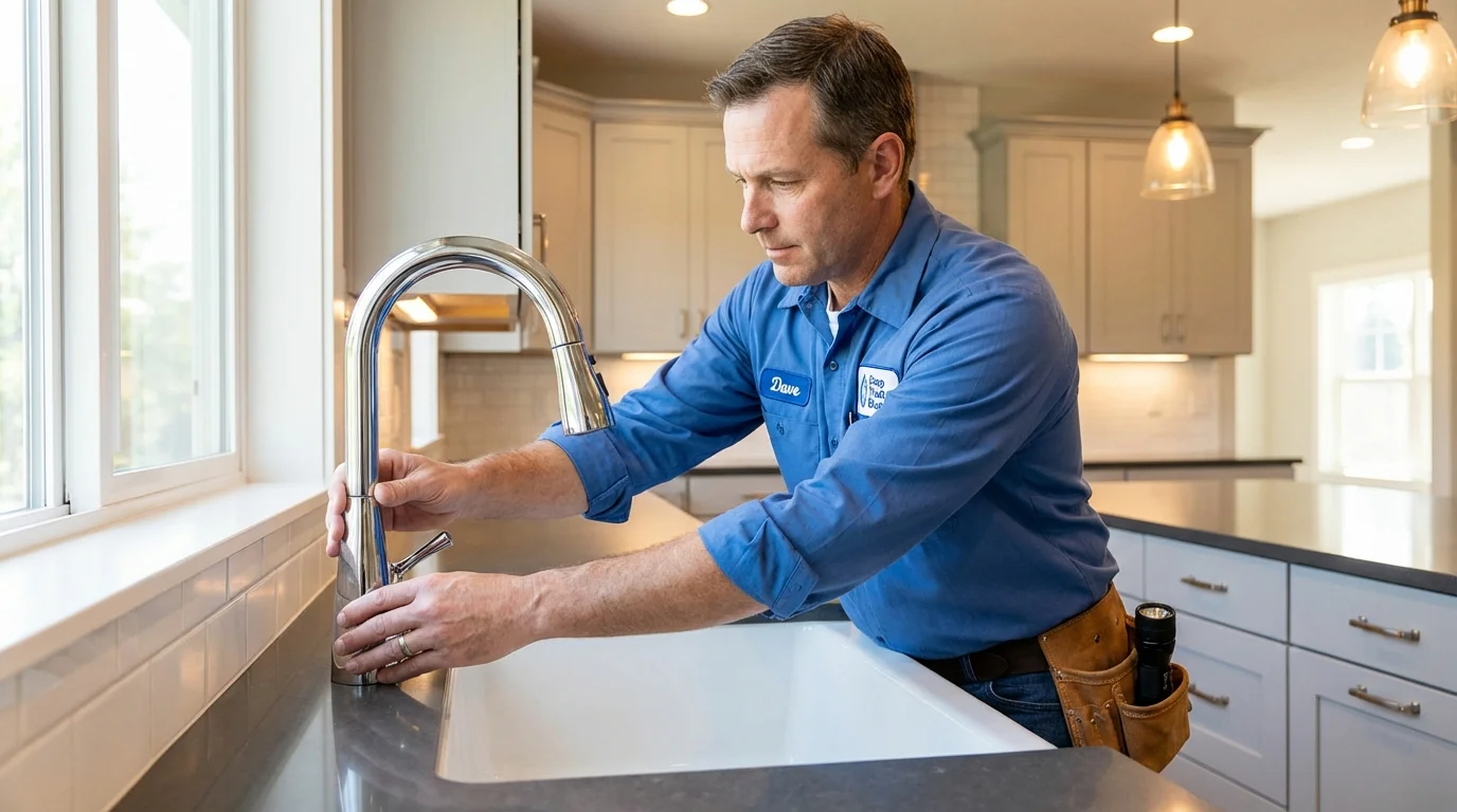 Kitchen faucet installation by Johns Plumbing LLC in Vienna
